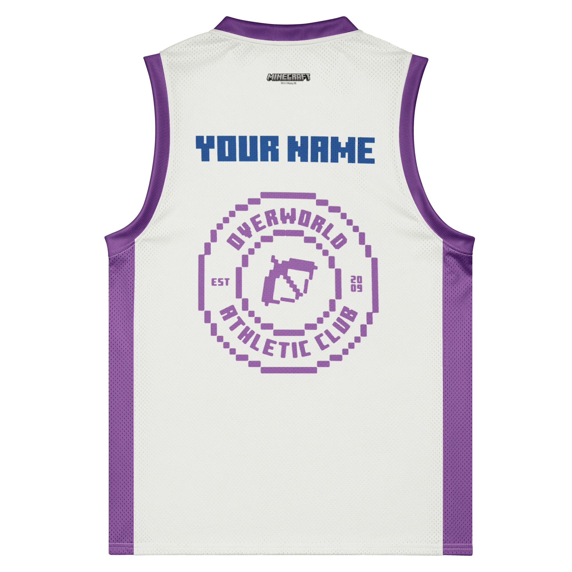 Minecraft Club Minecraft Personalized Name Basketball Jersey - Image 2