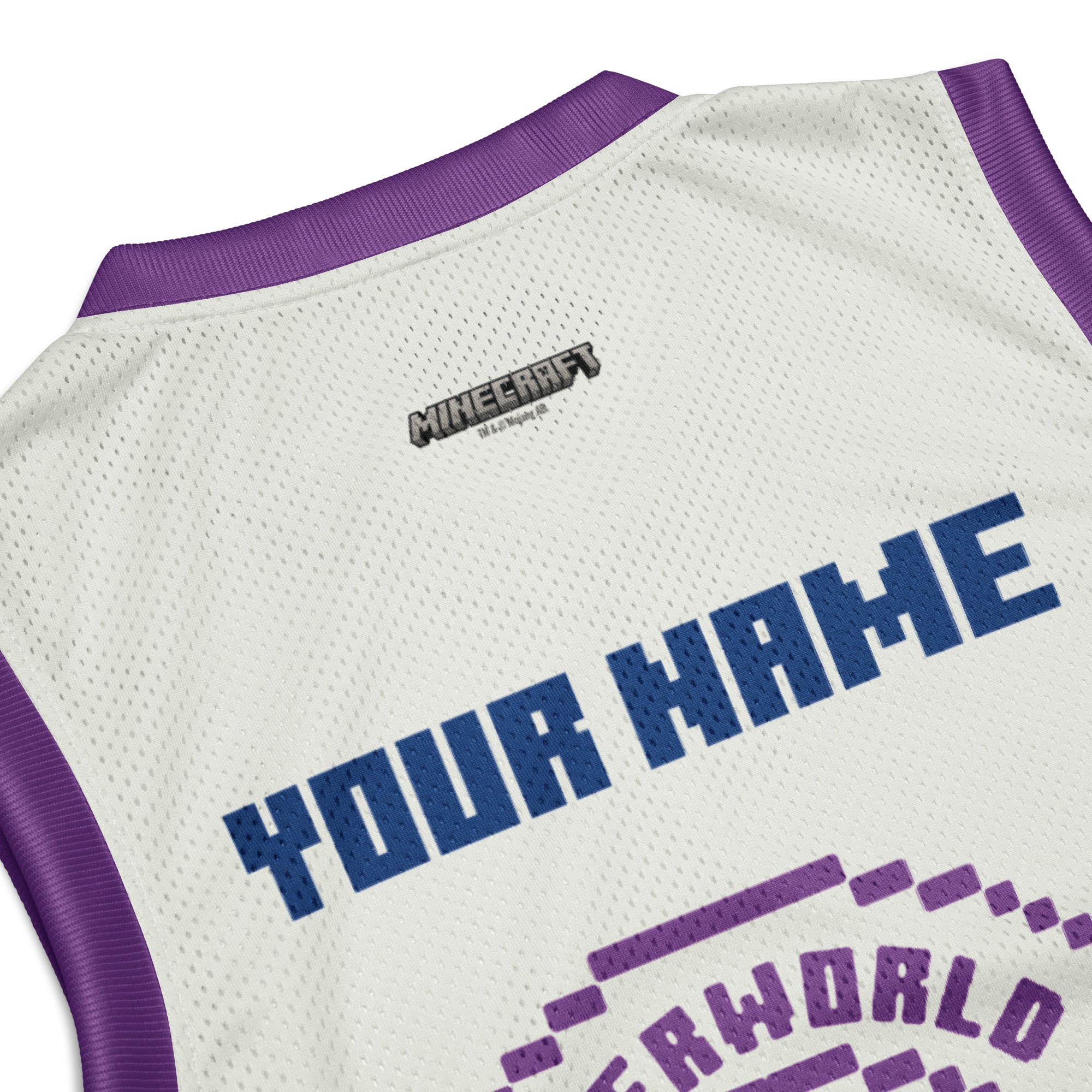Minecraft Club Minecraft Personalized Name Basketball Jersey - Image 5