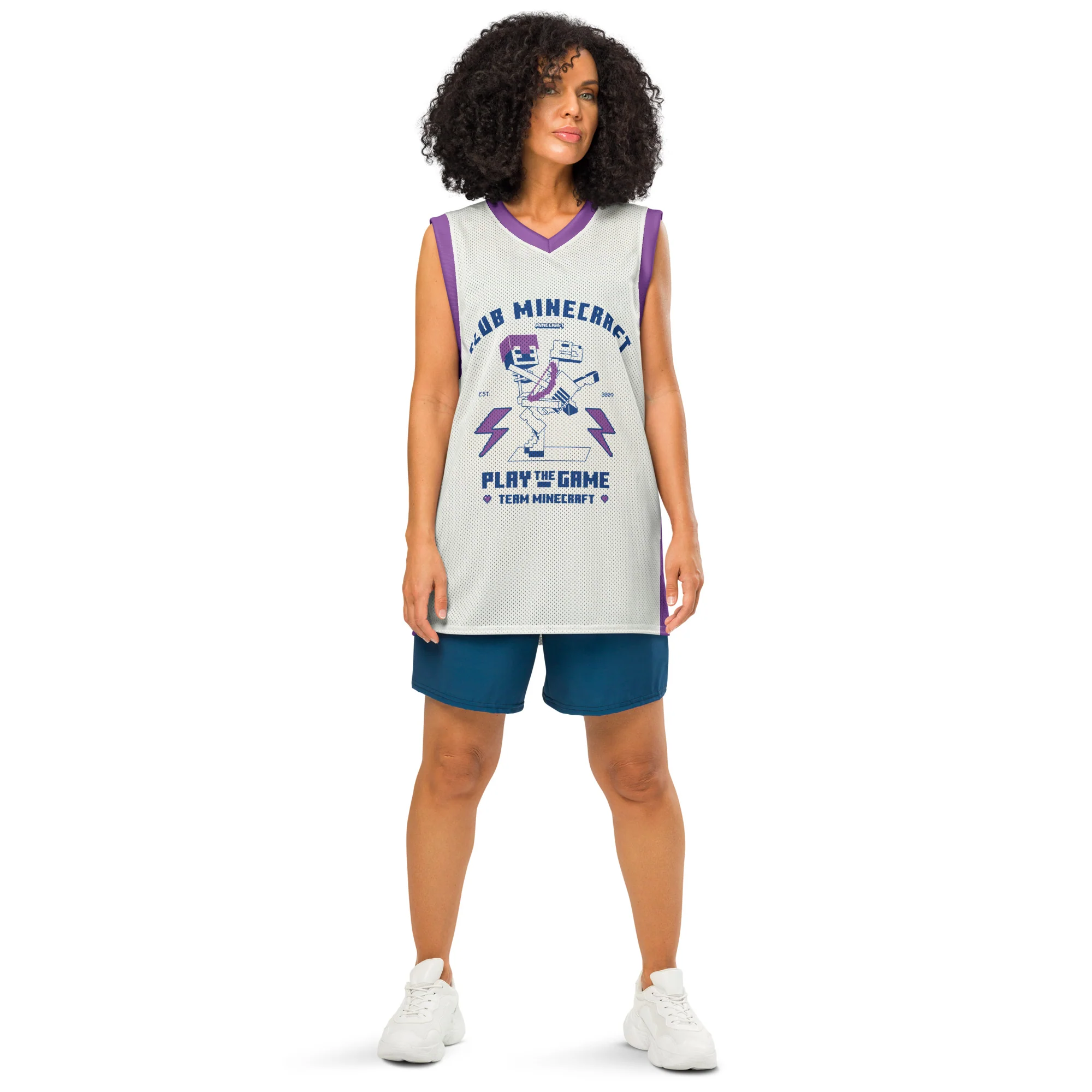 Minecraft Club Minecraft Personalized Name Basketball Jersey - Image 7