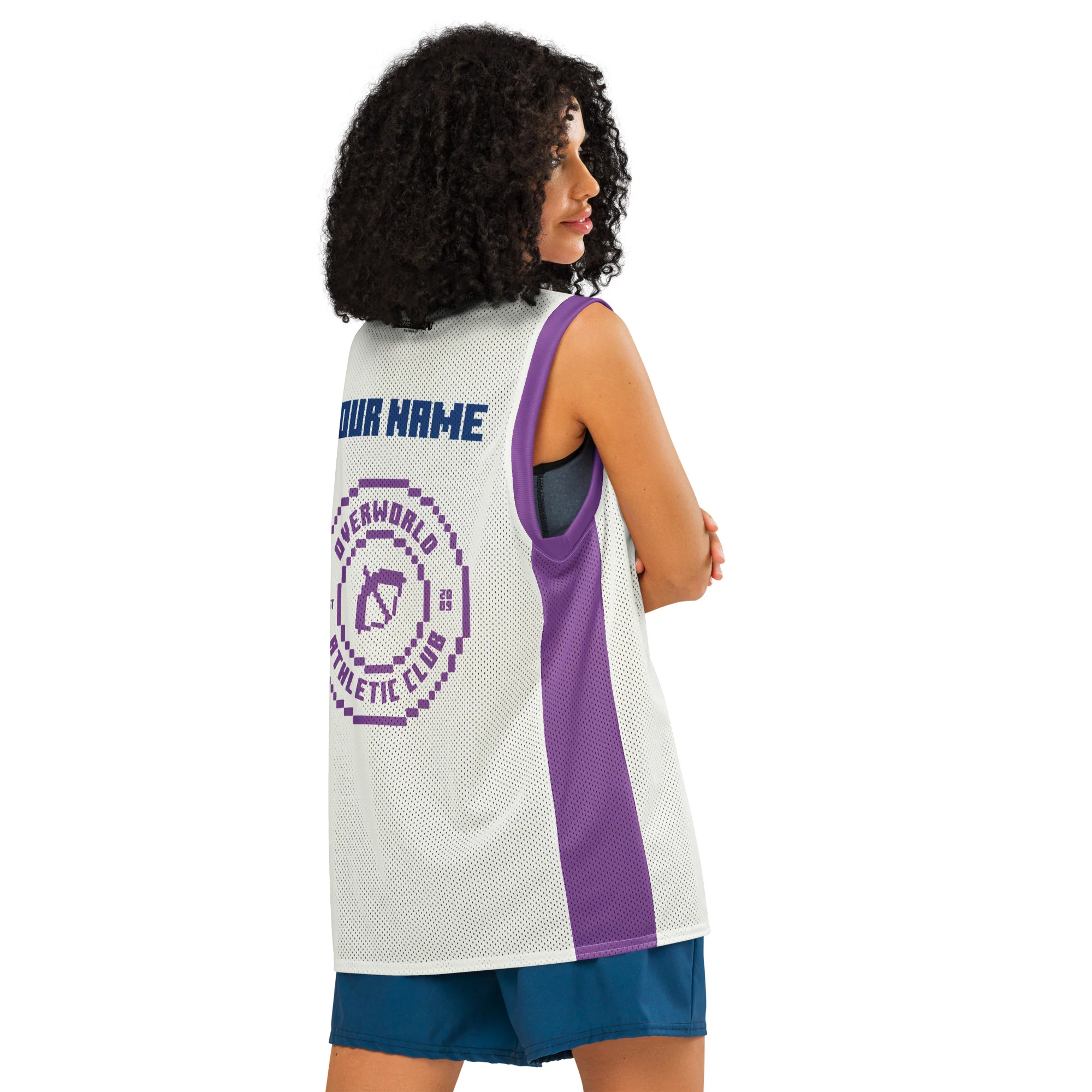 Minecraft Club Minecraft Personalized Name Basketball Jersey - Image 8