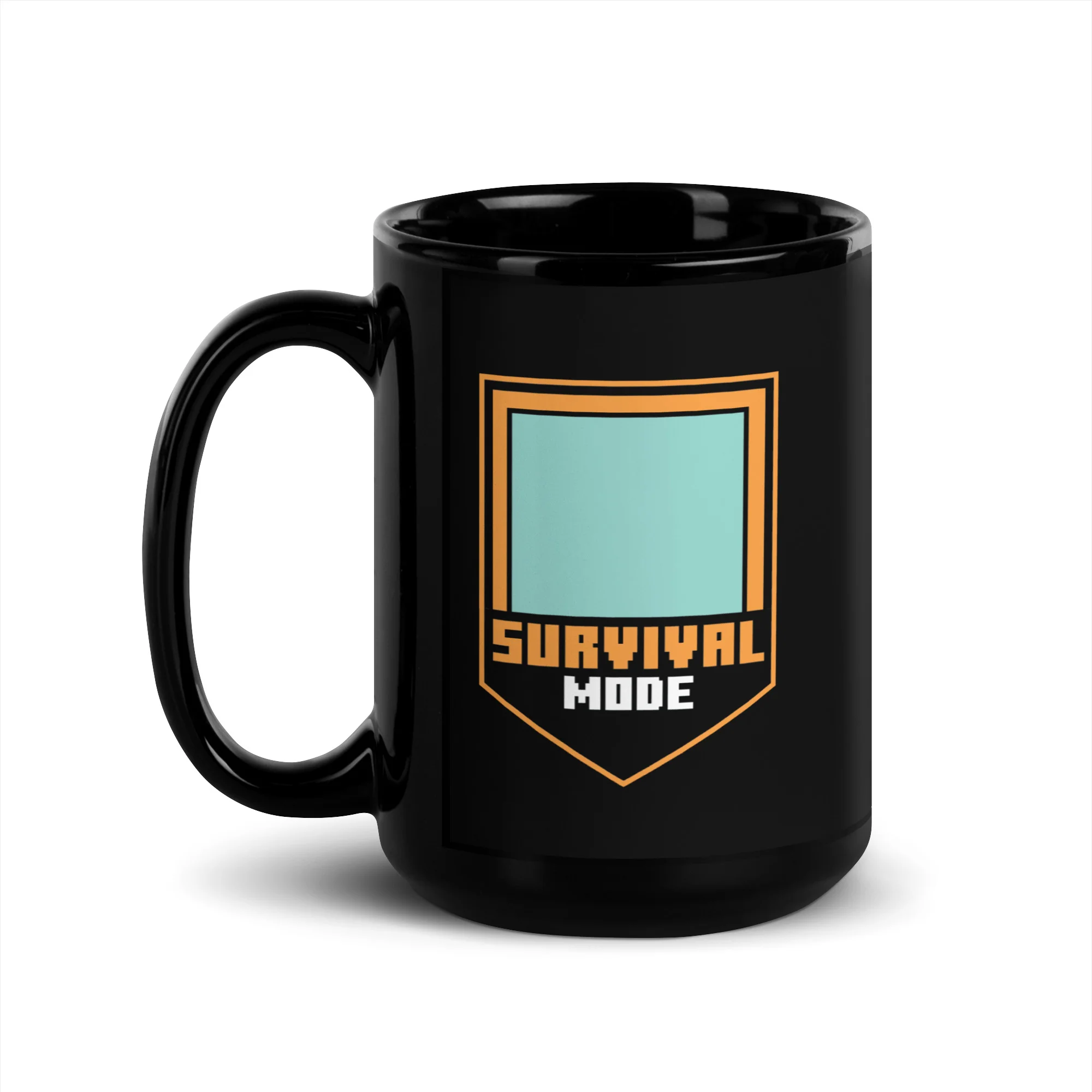 Minecraft Personalized Photo Black Mug Survival Mode - Image 5