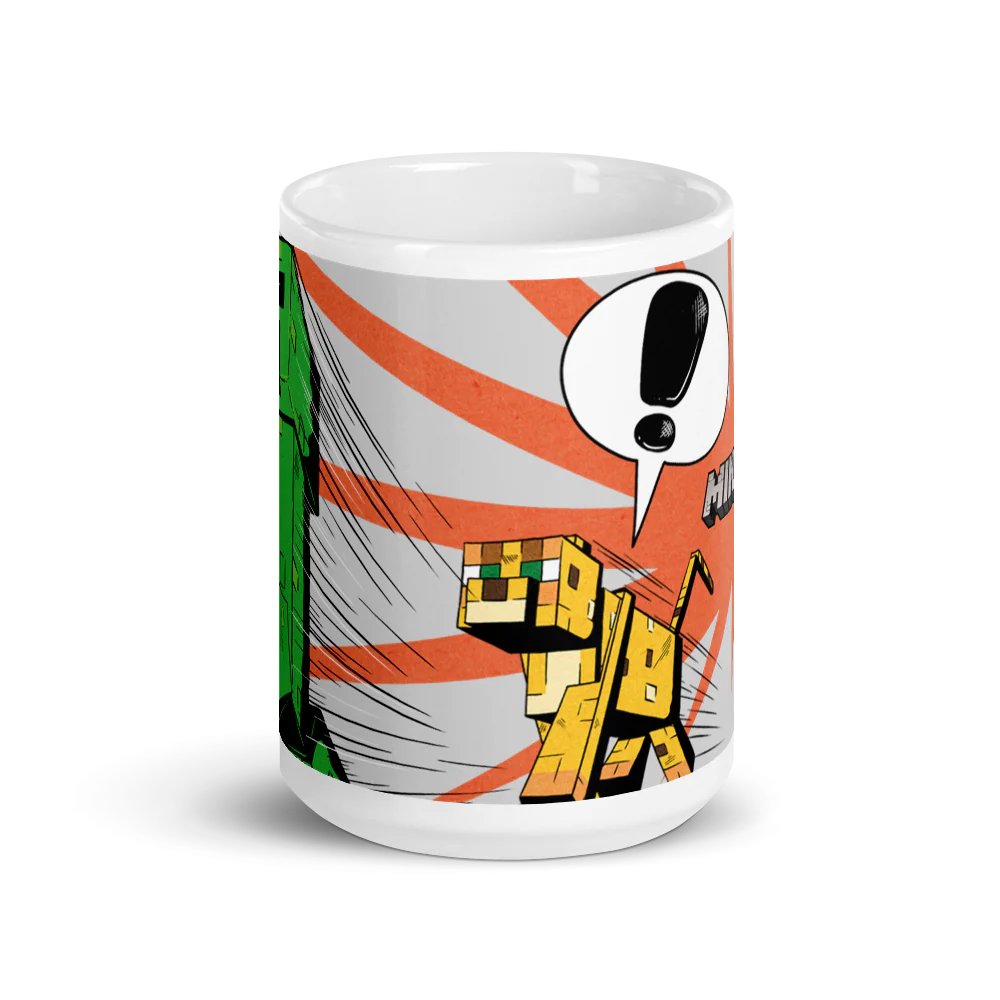 Minecraft Creeper Zoom White Mug - Image 5