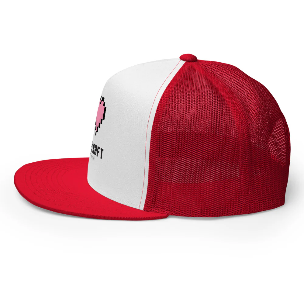 I Heart Minecraft Trucker Hat - Image 9