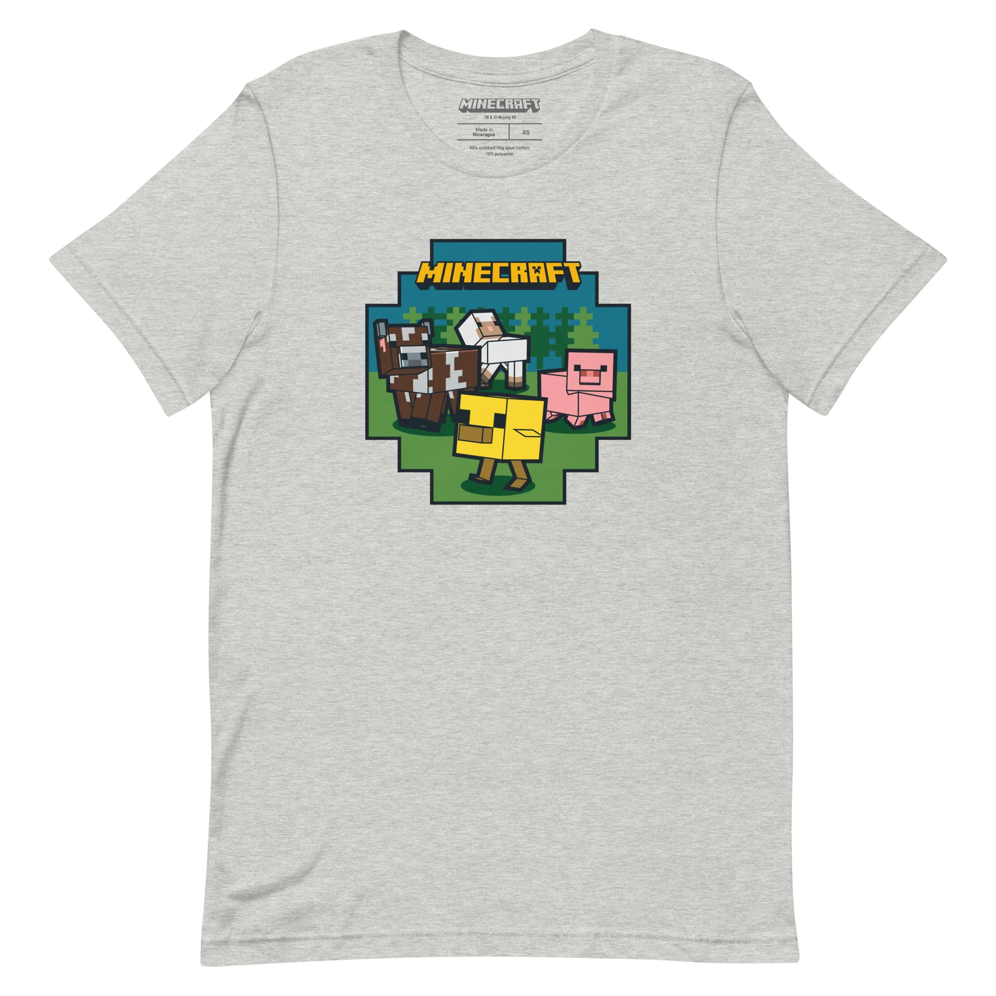 Minecraft Adult T-Shirt Farm Animals - Image 4