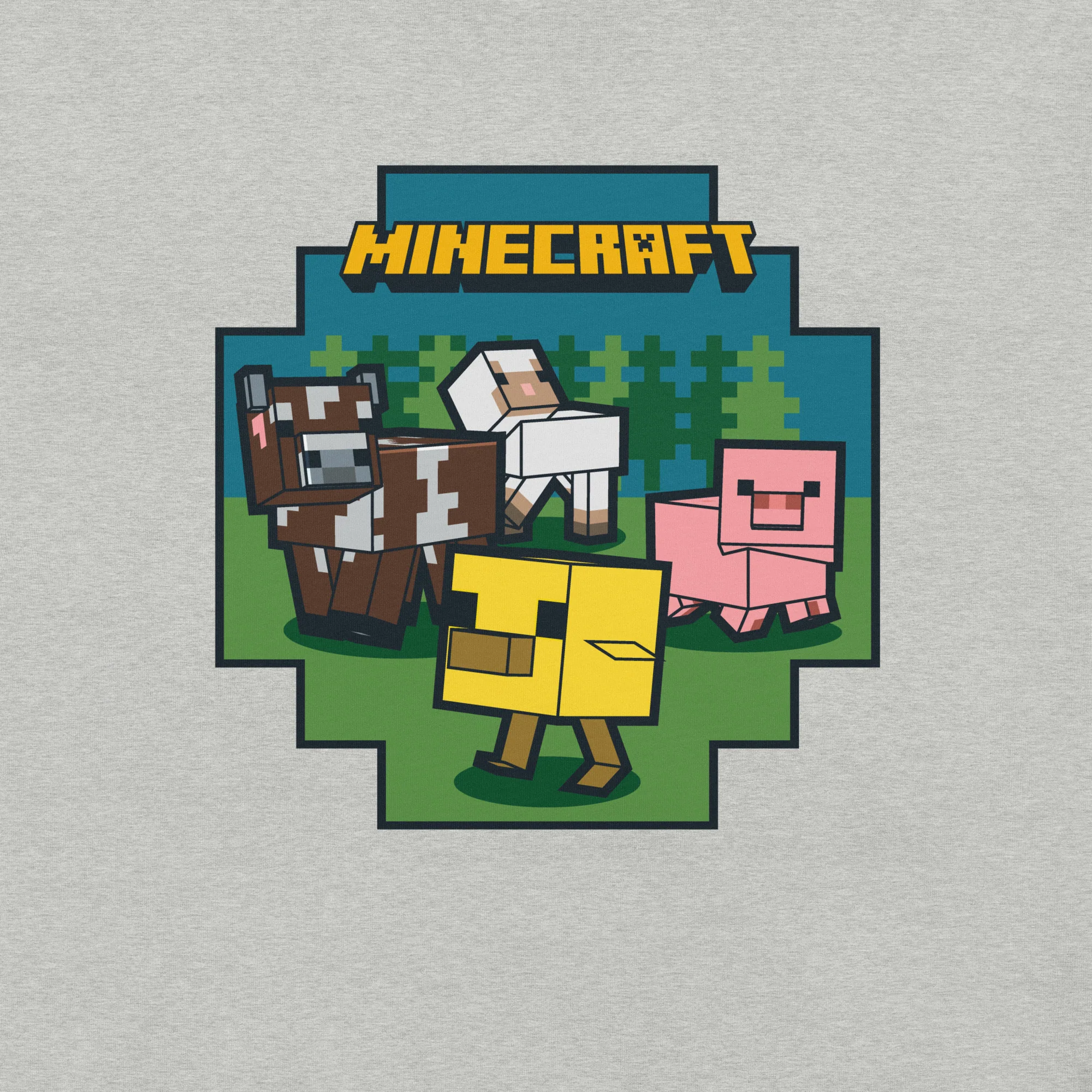 Minecraft Adult T-Shirt Farm Animals - Image 6