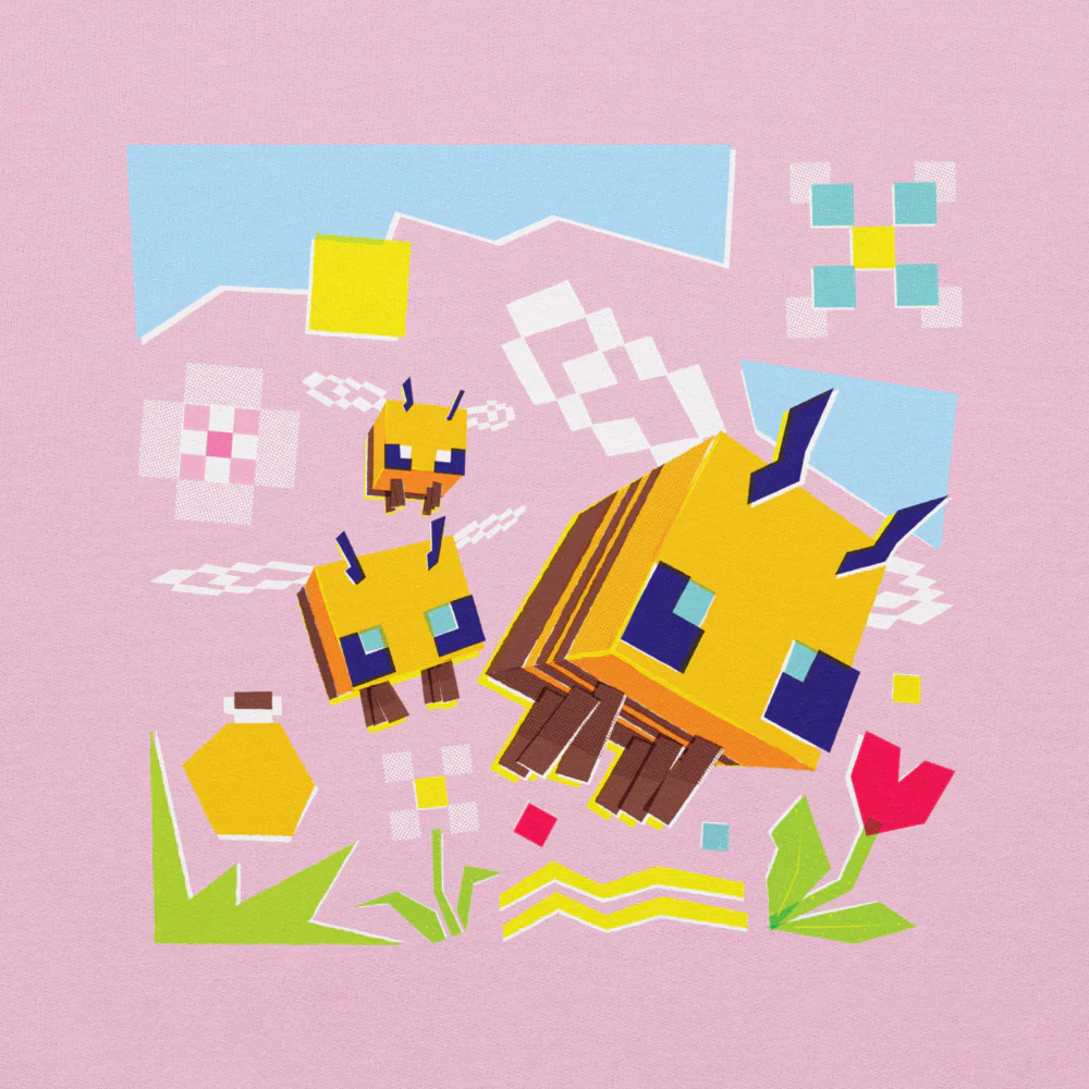 Minecraft Bee Adult Hoodie - Image 2