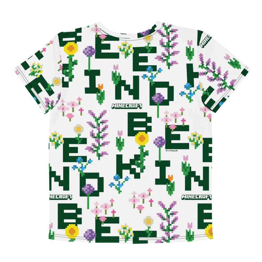 Minecraft Bee Kind Youth T-shirt - Image 2