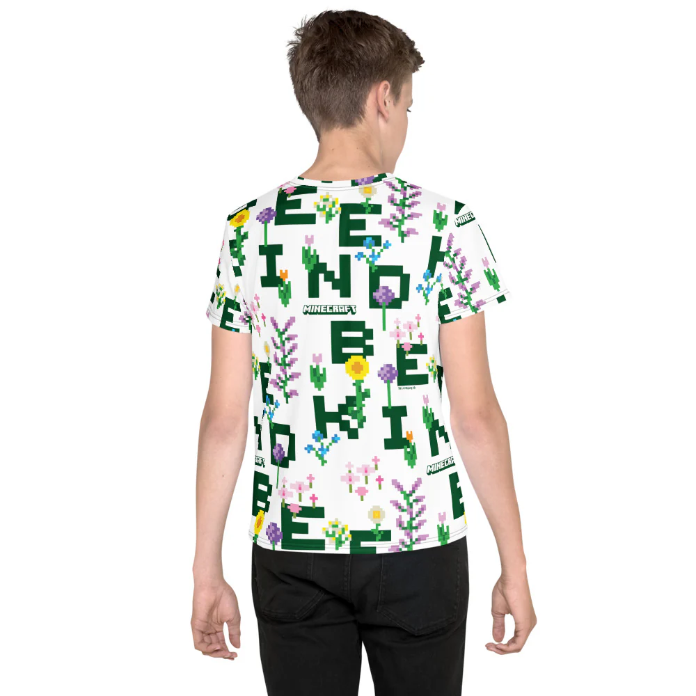 Minecraft Bee Kind Youth T-shirt - Image 4