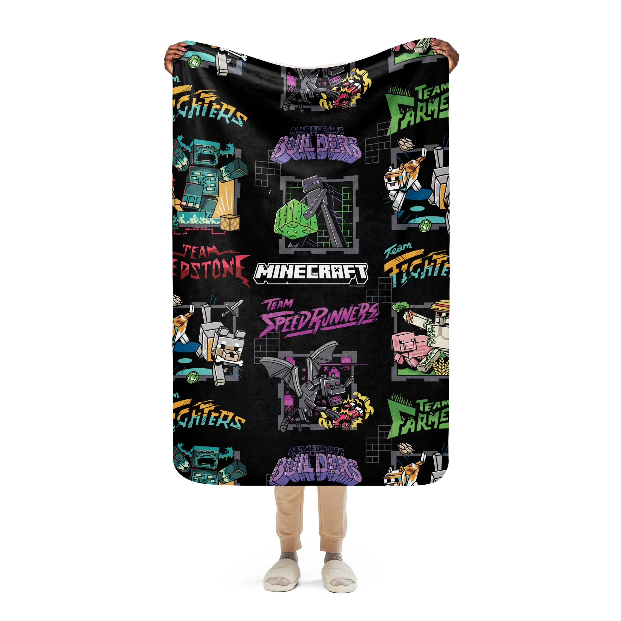 Minecraft Sherpa Blanket Mascot - Image 7