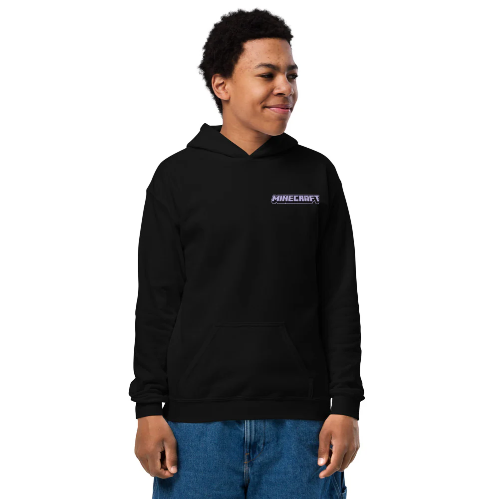 Minecraft Breeze Checkered Kids Hoodie - Image 3