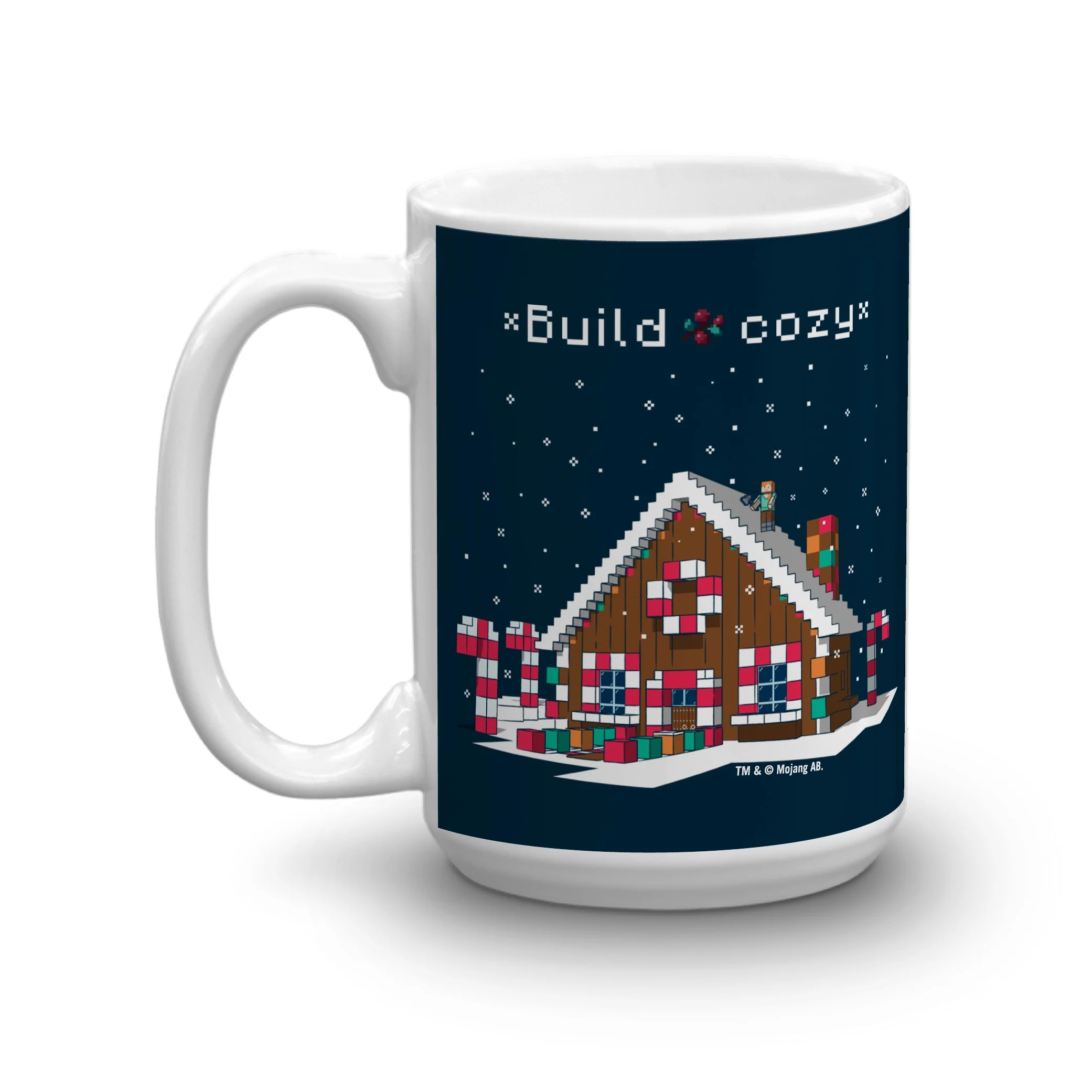 Minecraft Build Cozy White Mug - Image 4