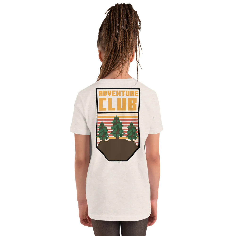 Minecraft Camping Adventure Club Kids T-Shirt - Image 4