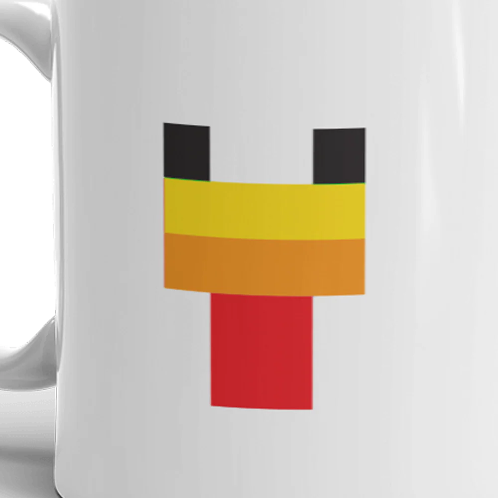 Minecraft Chicken Face White Mug - Image 3