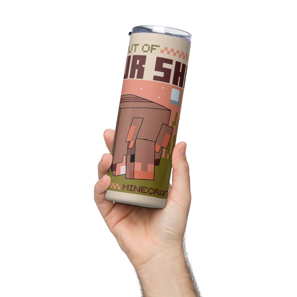 Minecraft Come Out Of Your Shell Skinny Tumbler - Image 2