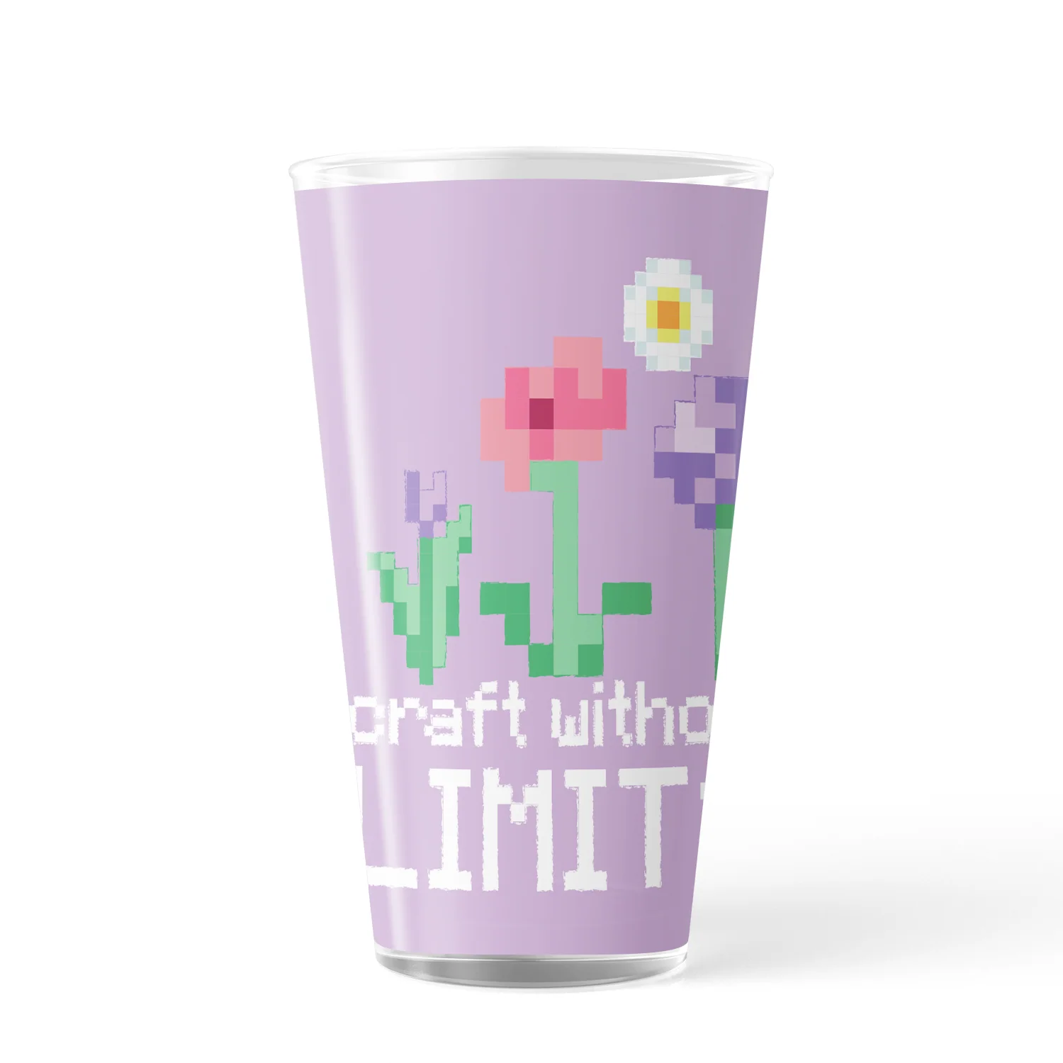Minecraft Craft Without Limits 17 oz Pint Glass - Image 2