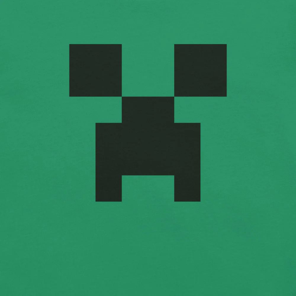Minecraft Creeper Big Face Adult T-Shirt - Image 2