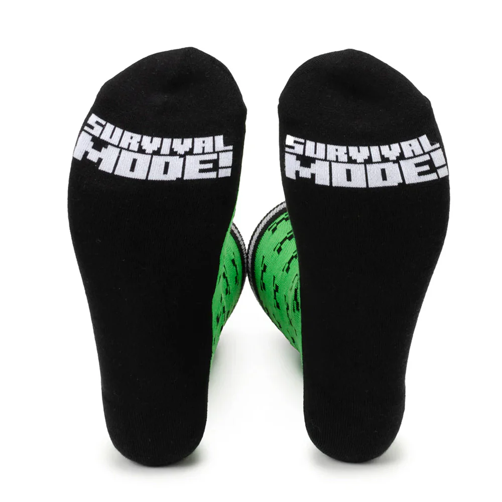 Minecraft Creeper Green Father/Son Sock Set - Image 3