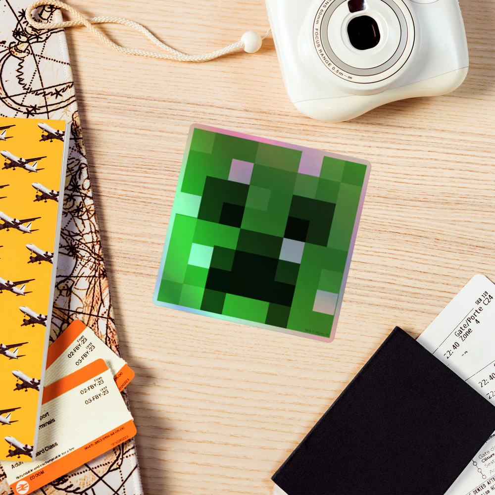 Minecraft Creeper Holographic Sticker - Image 15
