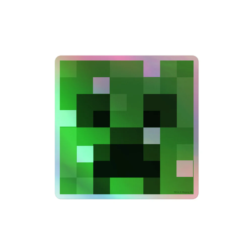 Minecraft Creeper Holographic Sticker - Image 7