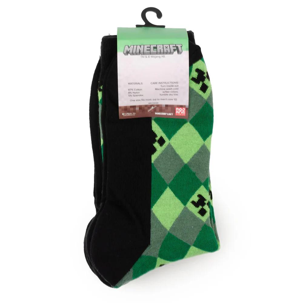 Minecraft Creeper Men's Sock Set - Image 2