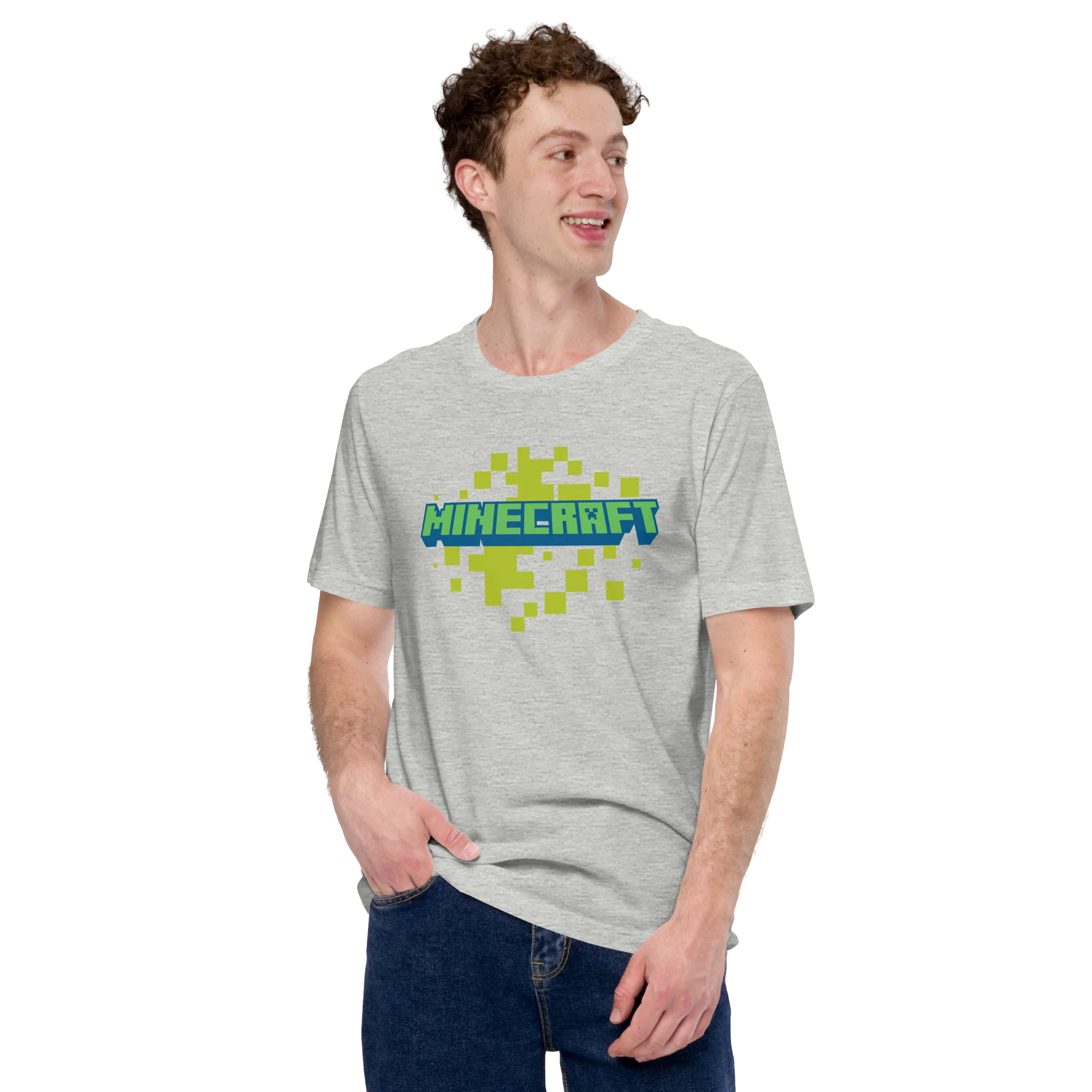 Minecraft Creeper Personalized Adult T-Shirt - Image 3