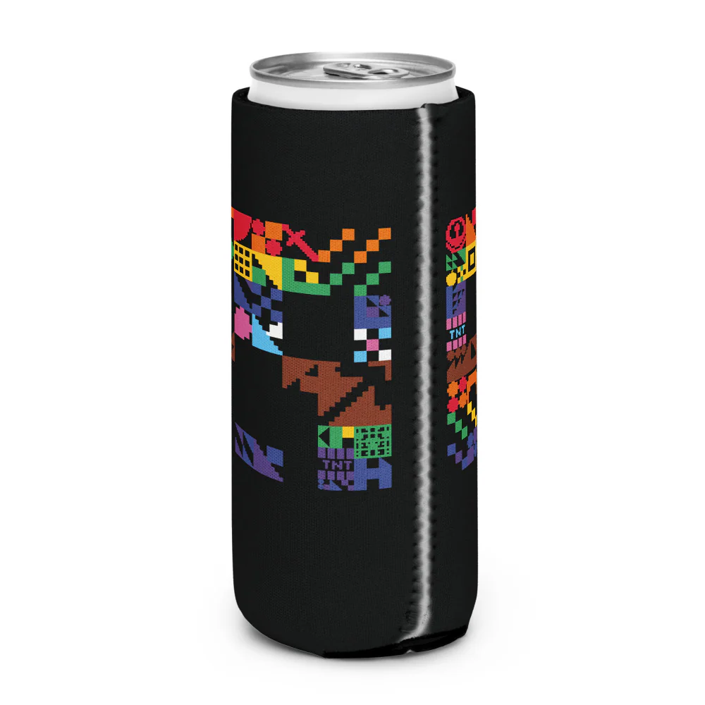 Minecraft Creeper Pride Can Cooler - Image 3