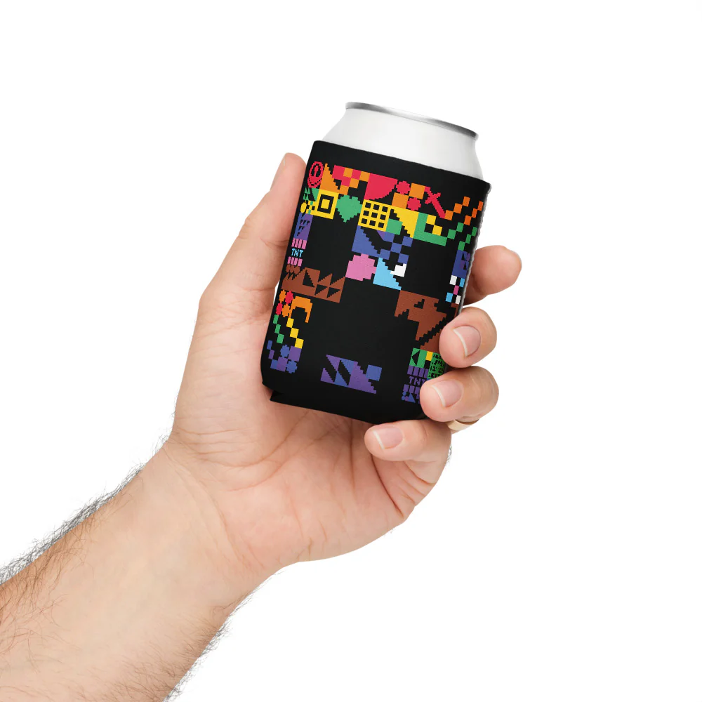 Minecraft Creeper Pride Can Cooler - Image 7