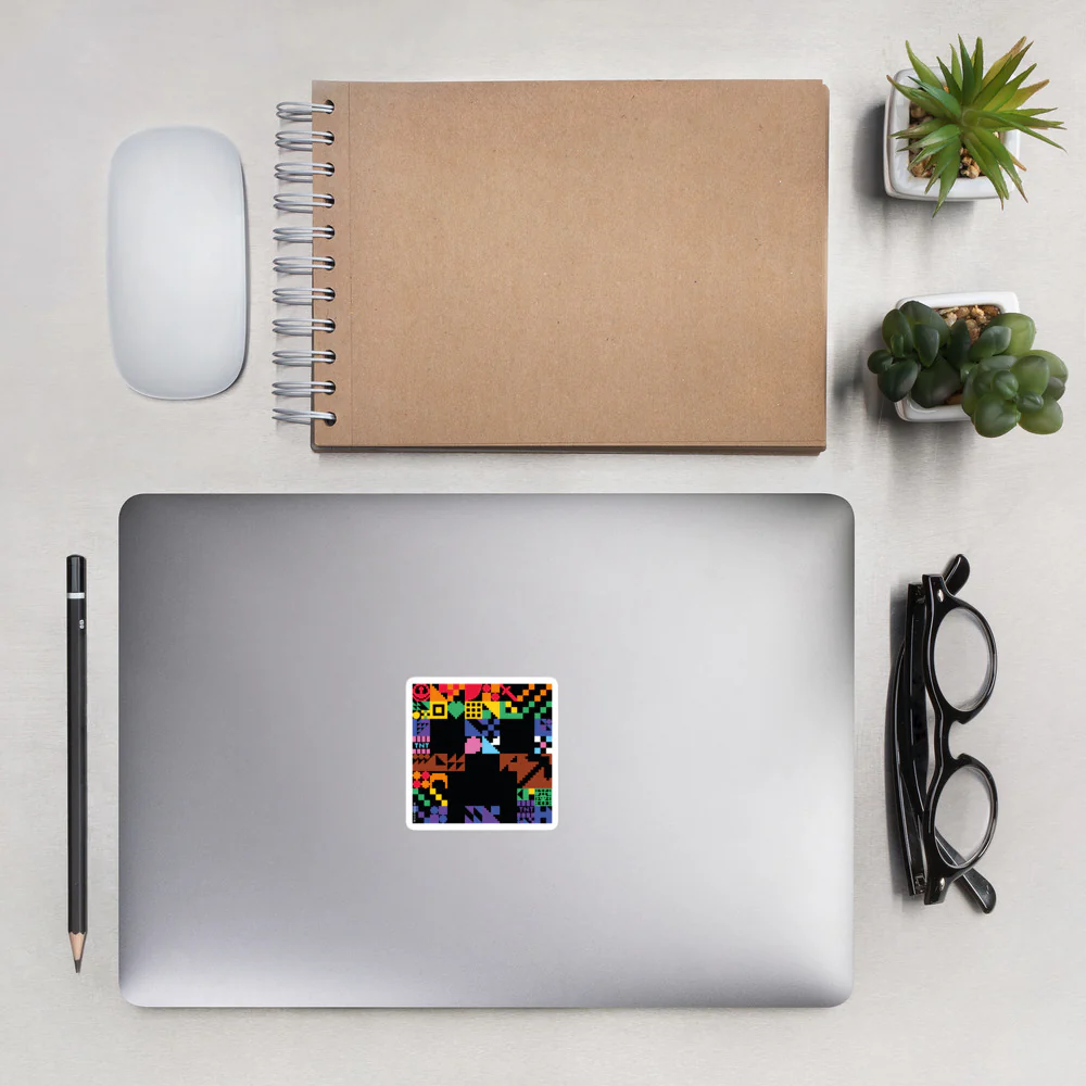 Minecraft Creeper Pride Die Cut Sticker - Image 4