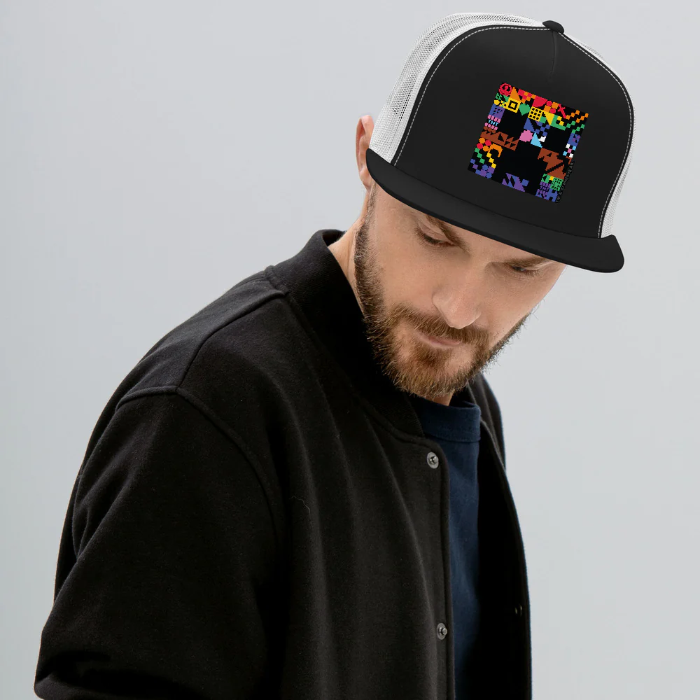 Minecraft Creeper Pride Trucker Hat - Image 6