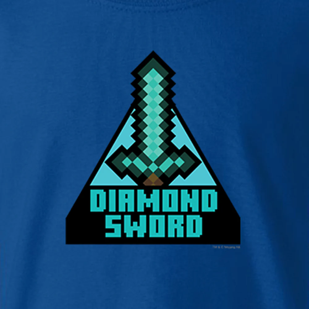 Minecraft Diamond Sword Kids Short Sleeve T-Shirt - Image 2