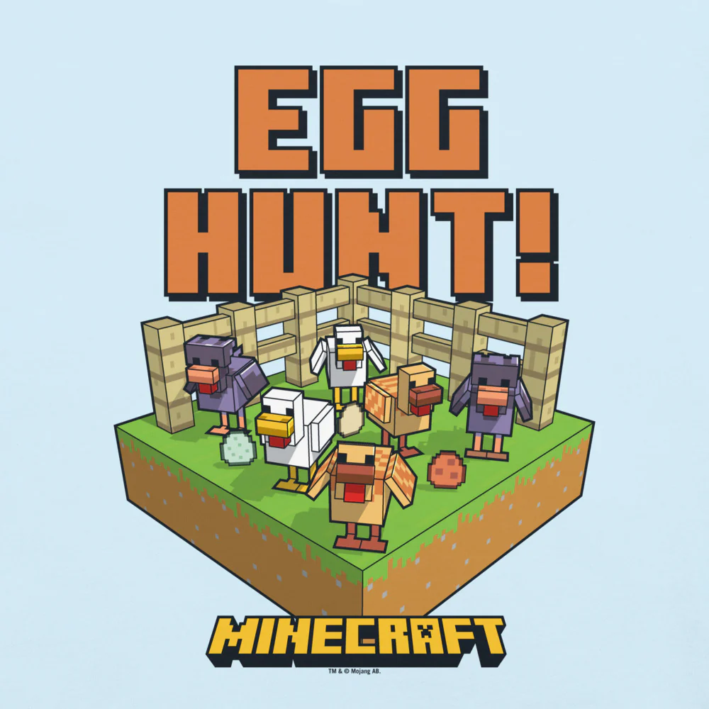 Minecraft Egg Hunt Comfort Colors Adult T-Shirt - Image 11