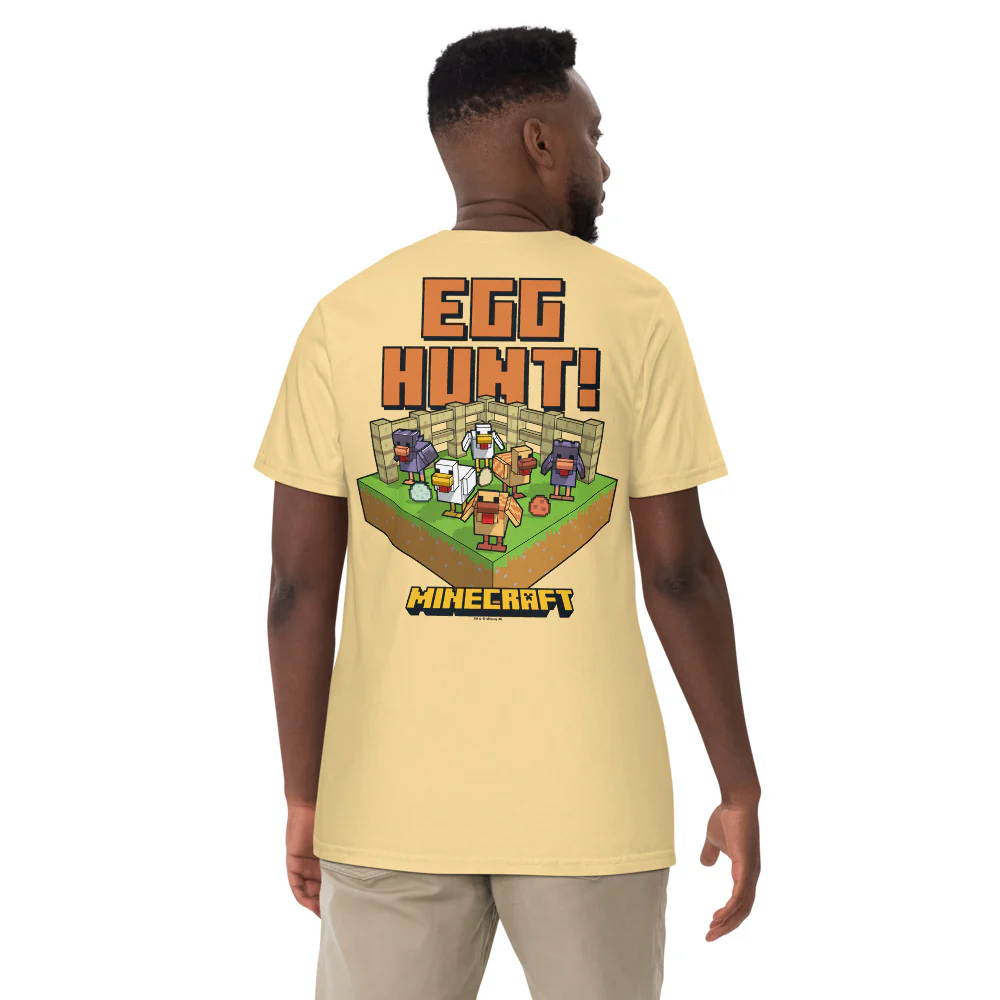 Minecraft Egg Hunt Comfort Colors Adult T-Shirt - Image 6