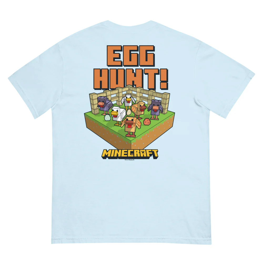 Minecraft Egg Hunt Comfort Colors Adult T-Shirt - Image 9