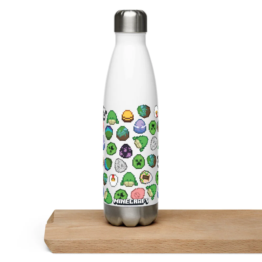 Minecraft Egg Pattern Stainless Steel Water Bottle - Image 4