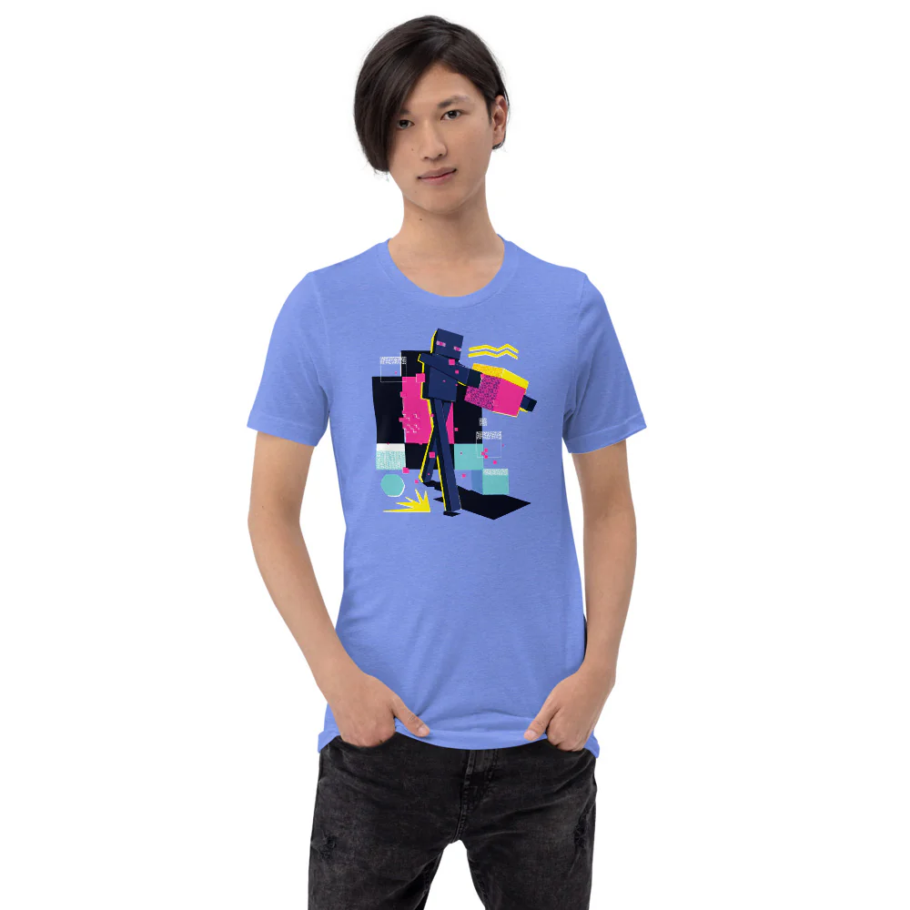Minecraft Enderman Geo Pop Adult T-Shirt - Image 3