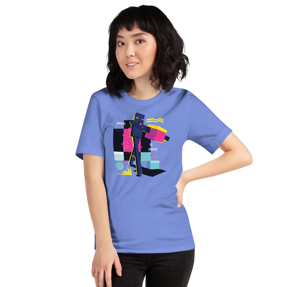 Minecraft Enderman Geo Pop Adult T-Shirt - Image 4