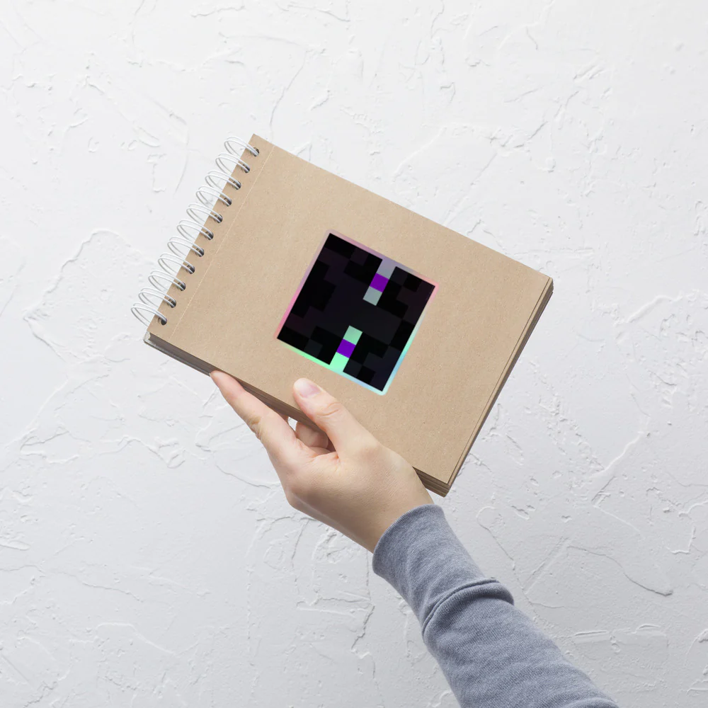 Minecraft Enderman Holographic Sticker - Image 11
