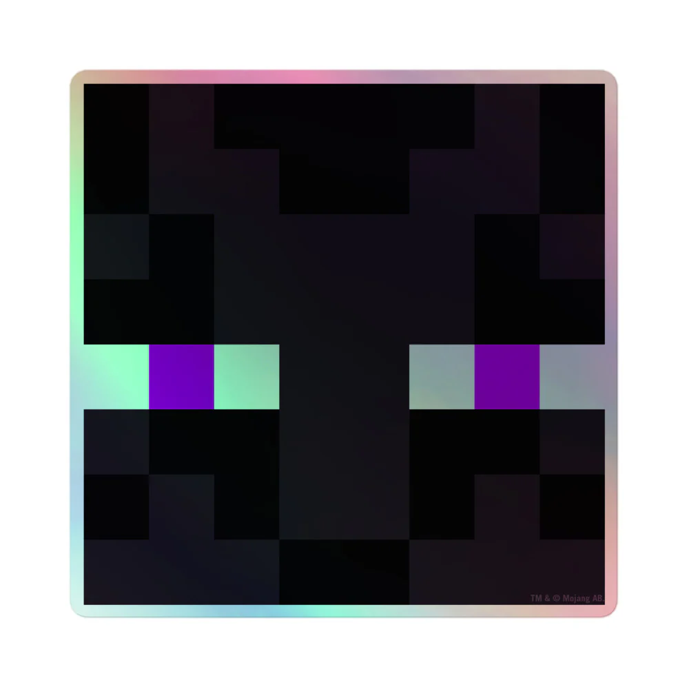 Minecraft Enderman Holographic Sticker - Image 12