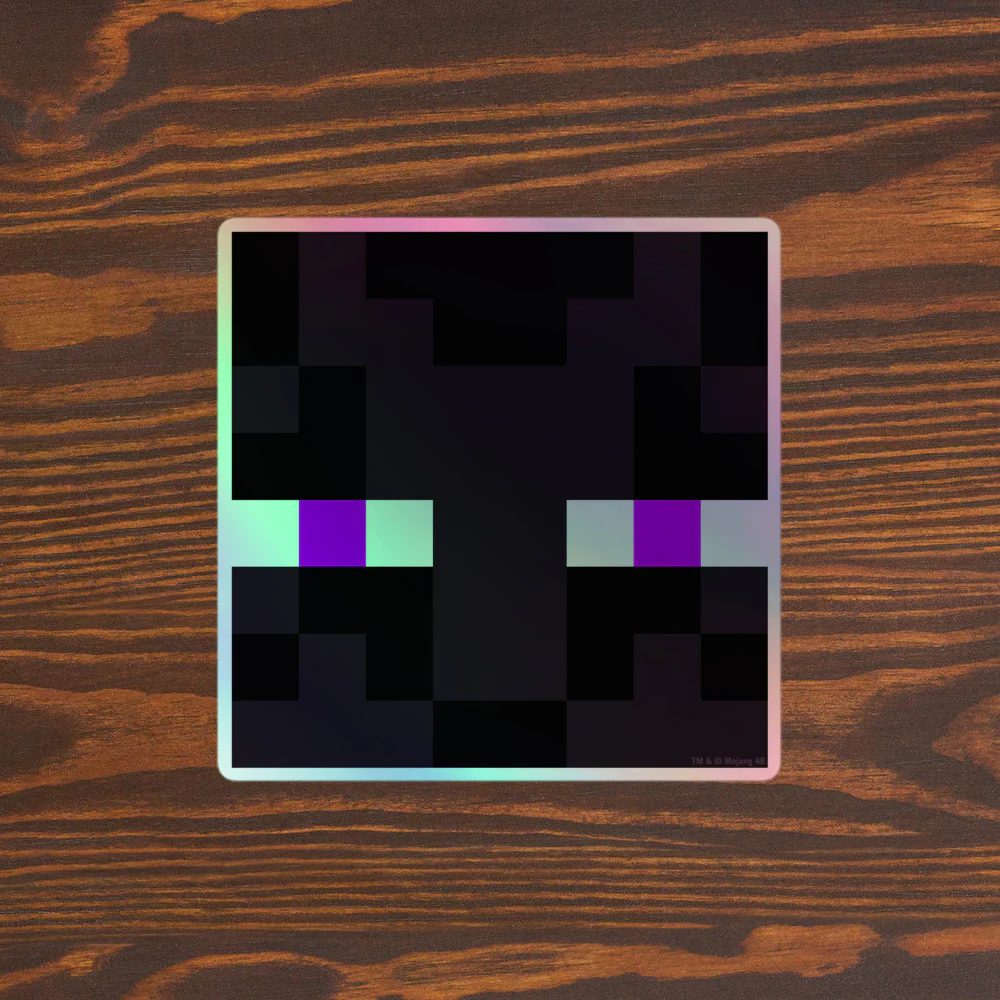 Minecraft Enderman Holographic Sticker - Image 14