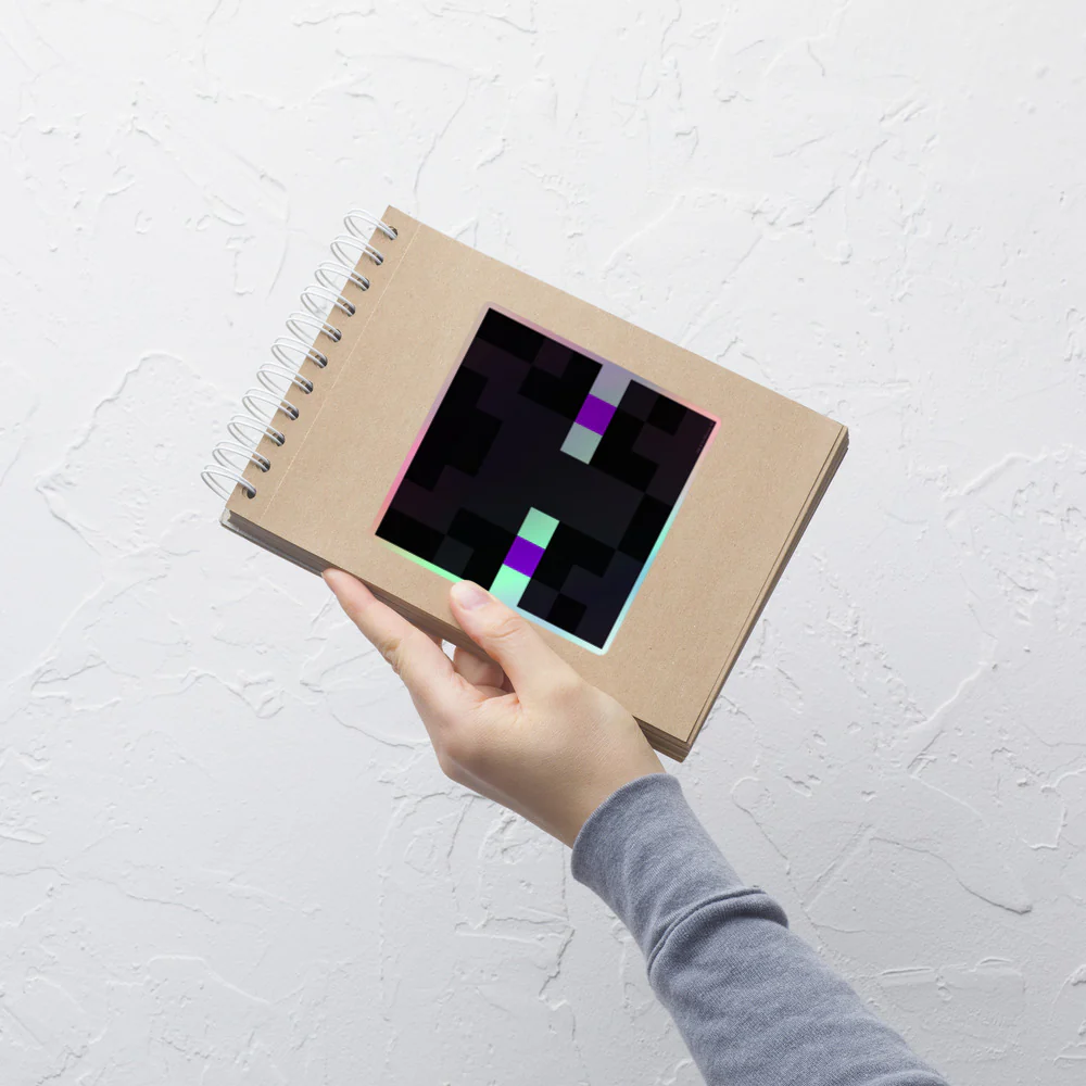 Minecraft Enderman Holographic Sticker - Image 16
