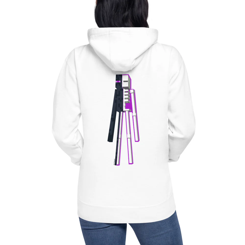 Minecraft Enderman Skeleton Unisex Premium Hoodie - Image 11