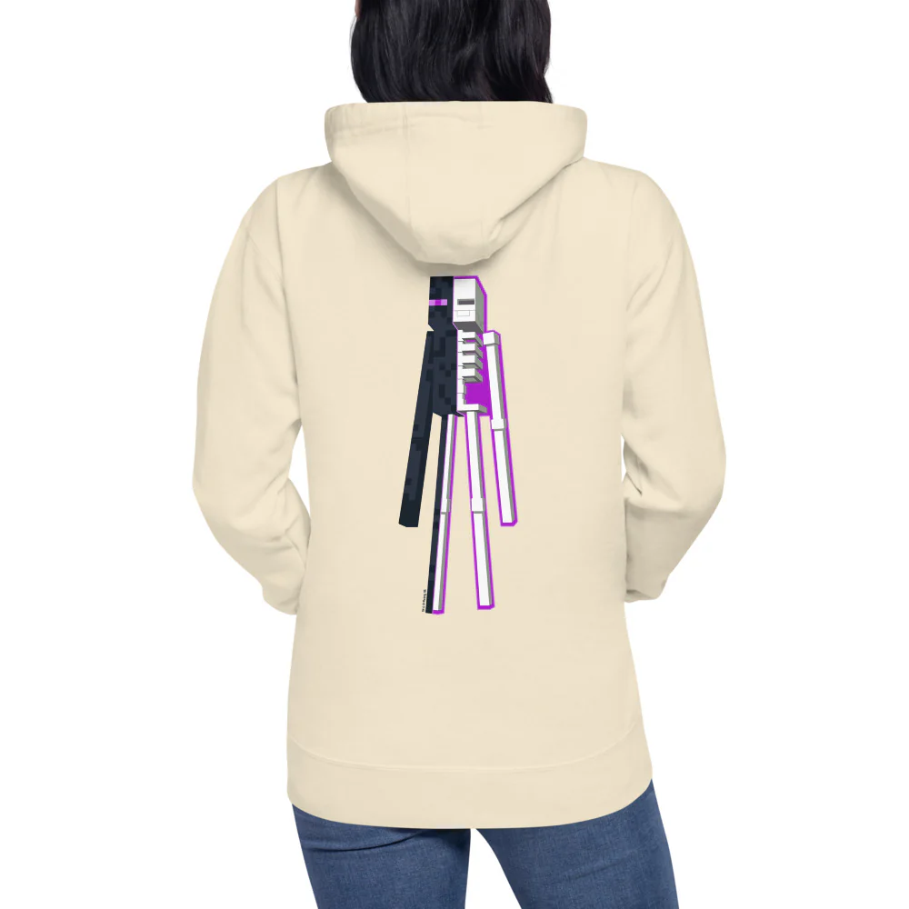 Minecraft Enderman Skeleton Unisex Premium Hoodie - Image 3