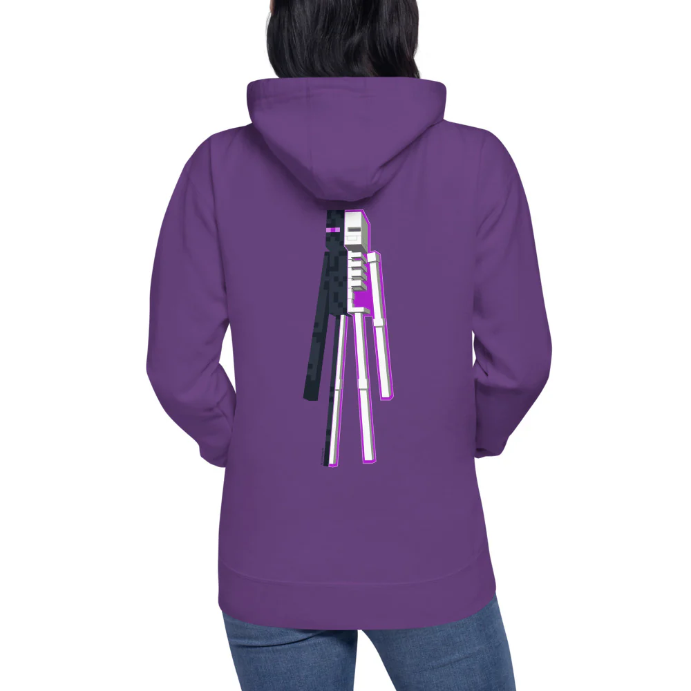 Minecraft Enderman Skeleton Unisex Premium Hoodie - Image 7