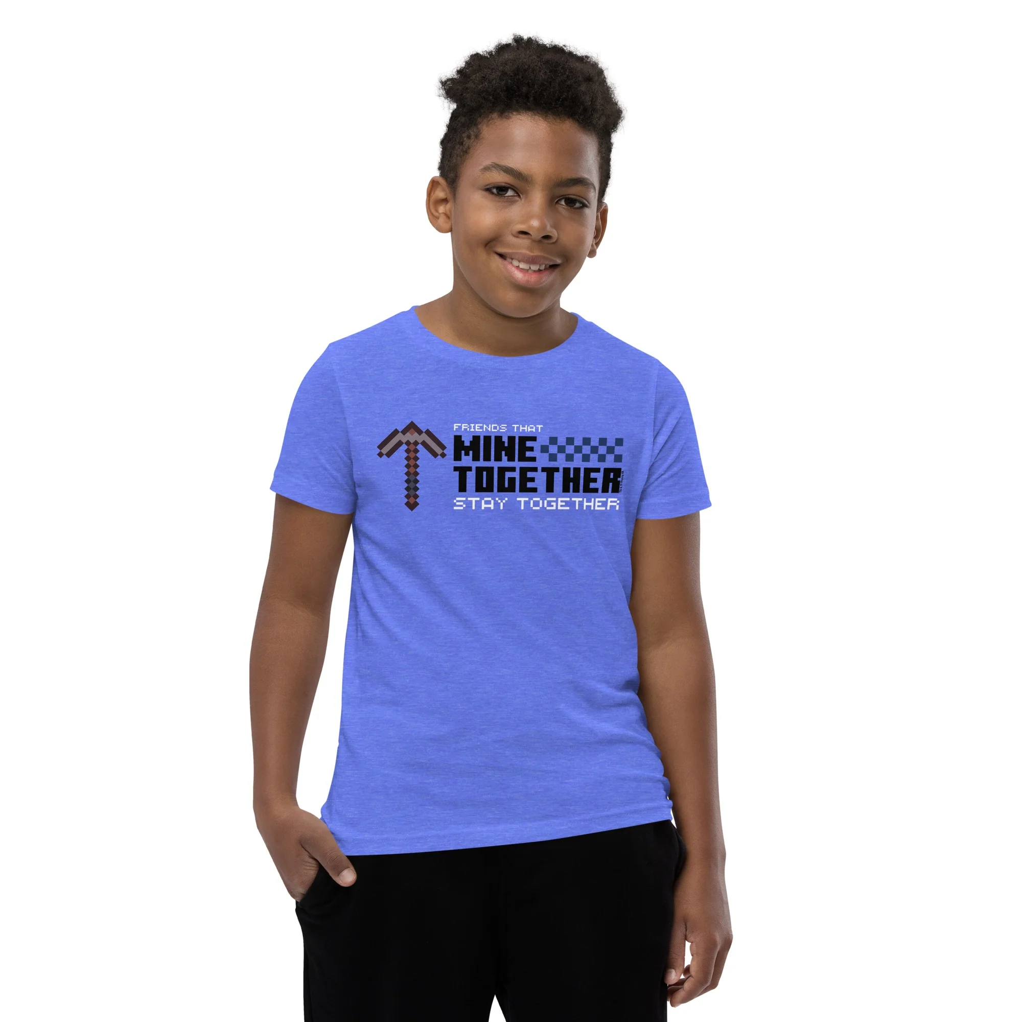 Minecraft Friends That Mine Together Stay Together Youth T-shirt - Image 4