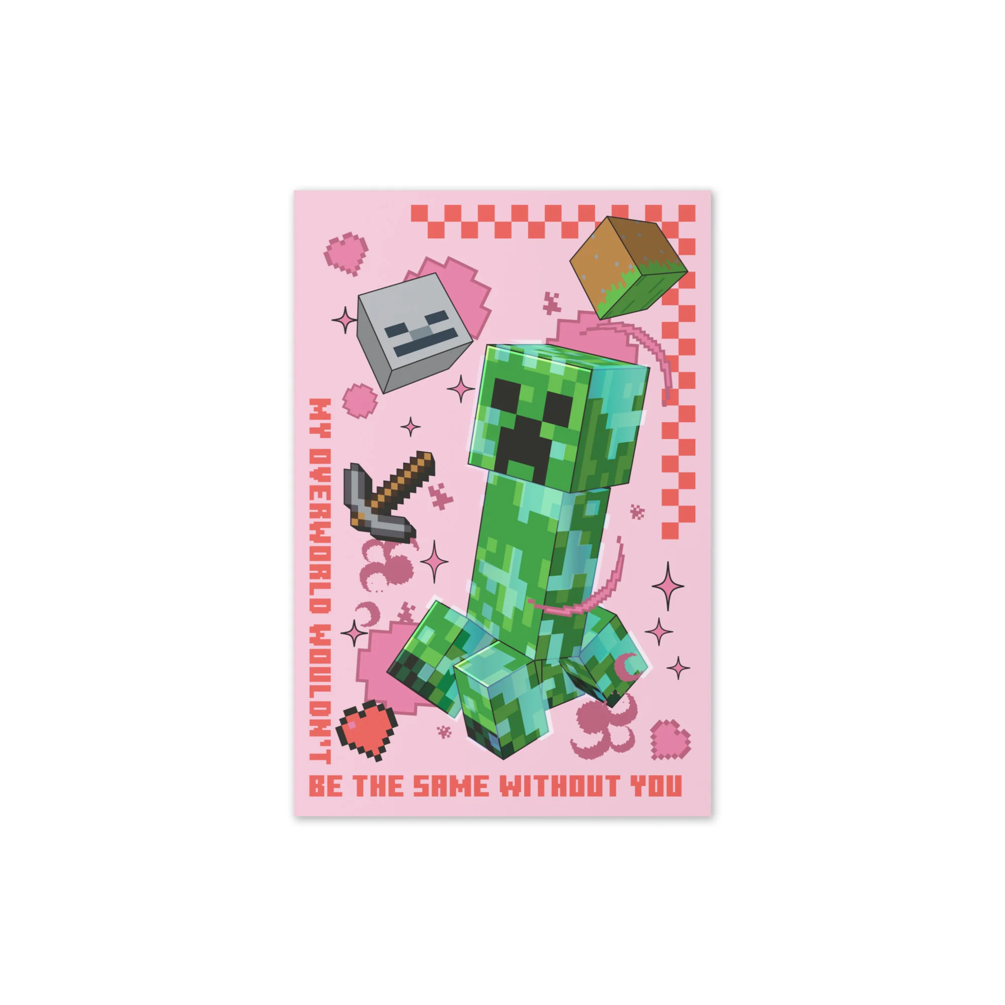 Minecraft Greeting Card Valentine's Day