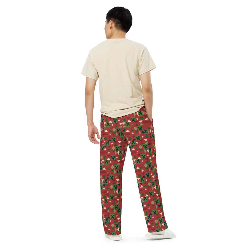 Minecraft Holiday Creeper Pattern Lounge Pant - Image 6