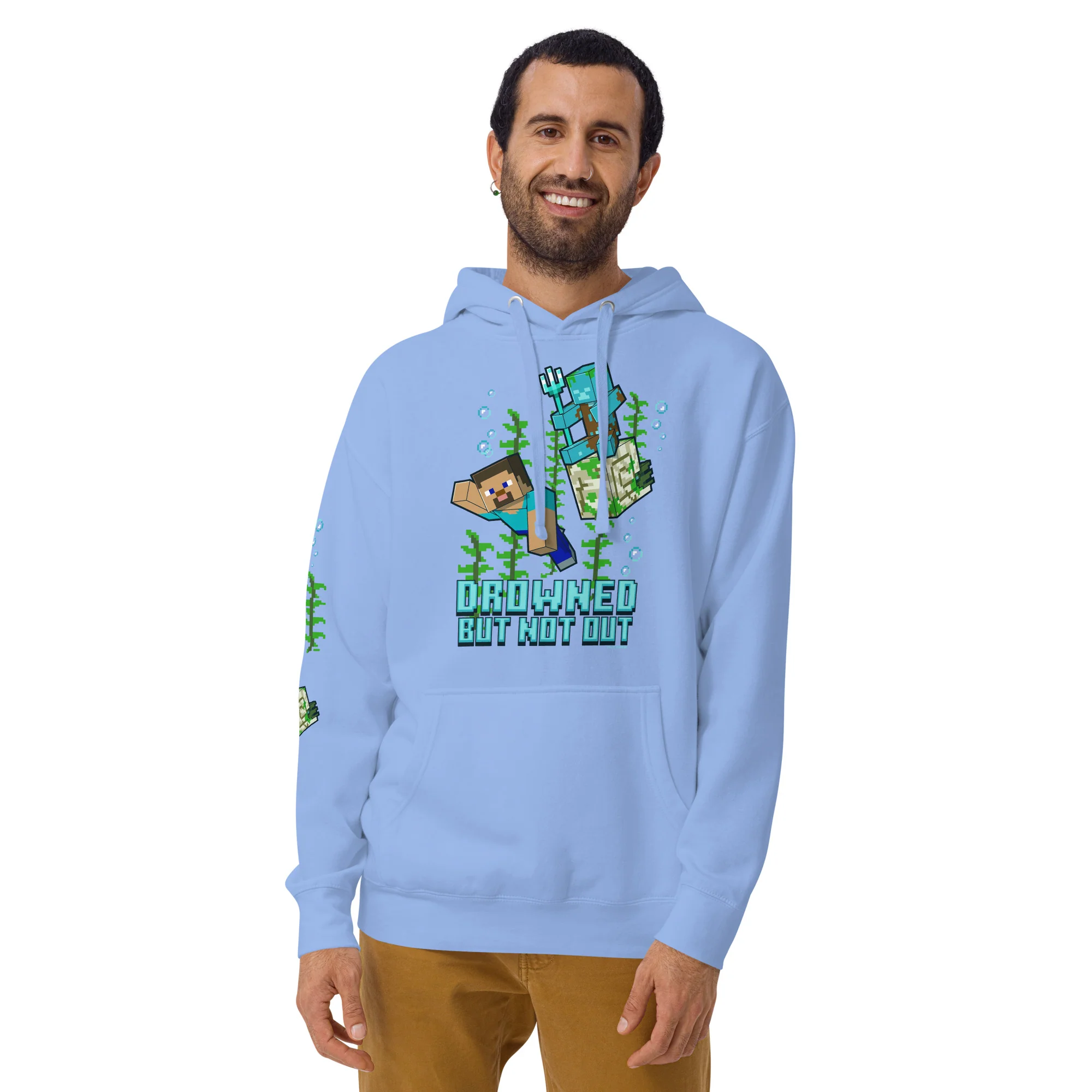 Minecraft Hoodie Drowned But Not Out - Image 4