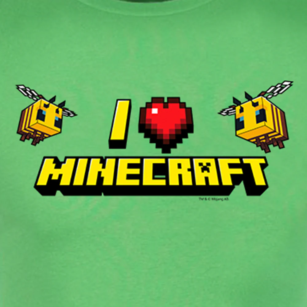 Minecraft I Heart Minecraft Adult Short Sleeve T-Shirt - Image 2