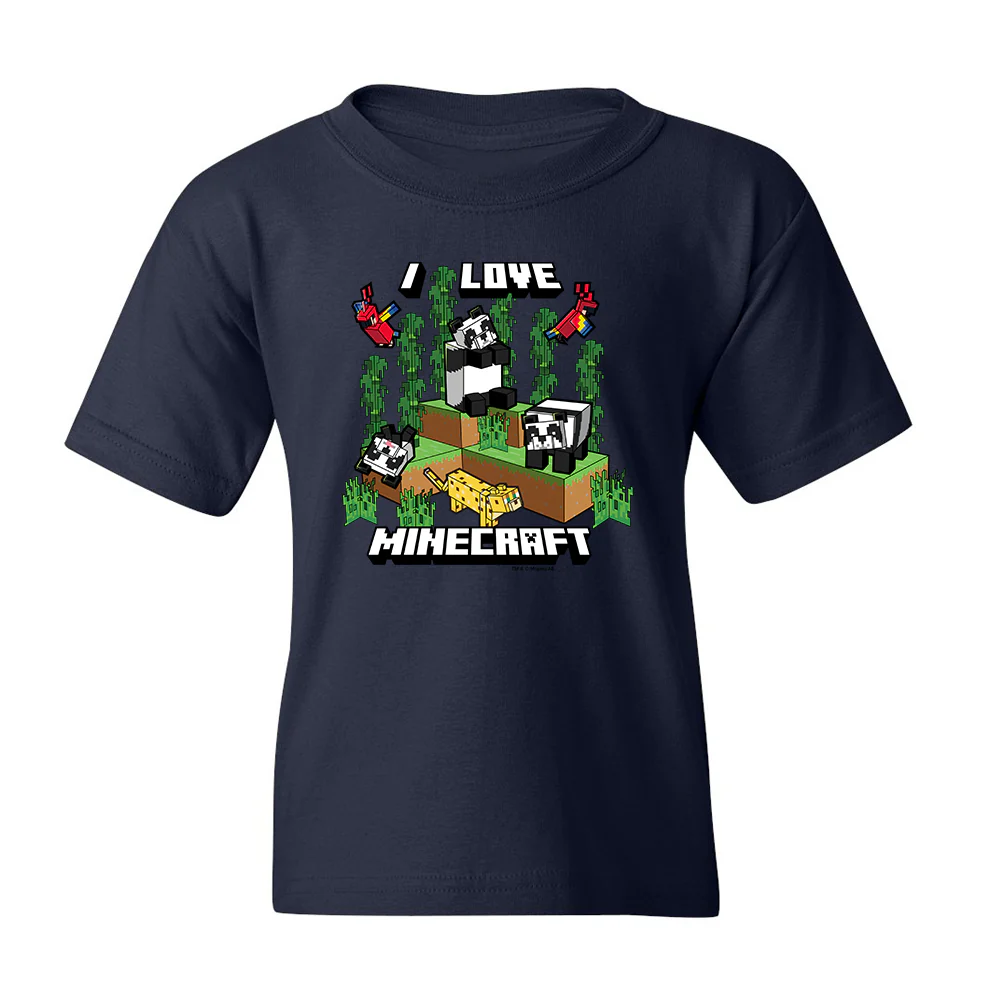 Minecraft I Love Minecraft Kids Short Sleeve T-Shirt - Image 2