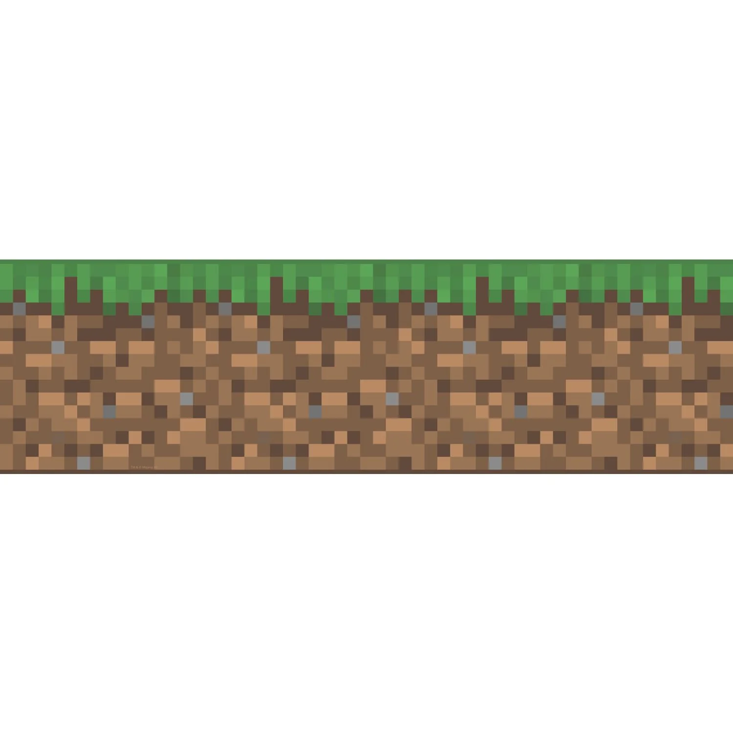 Minecraft Iconic Grass Green Peel & Stick Border - Image 3